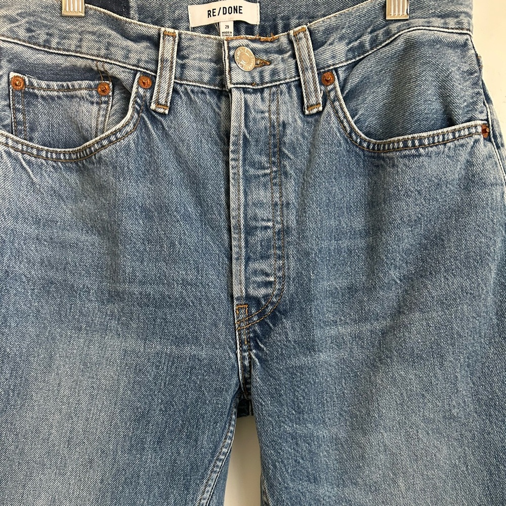 Re/Done 70’s Stove Pipe Ankle Jeans - Picture 3 of 7